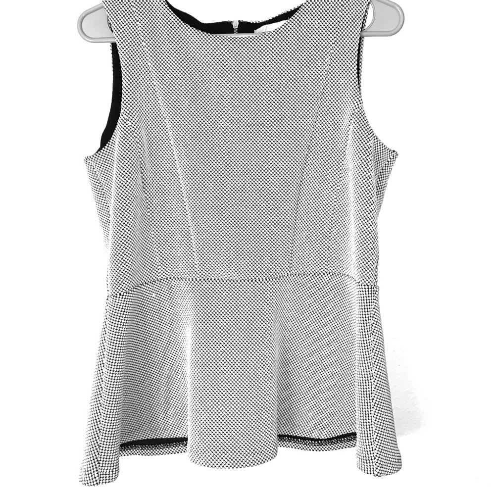 H&M Black and white with gold detail top